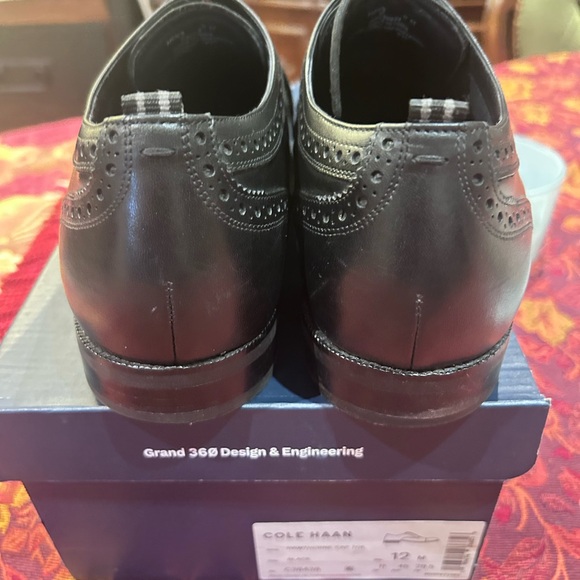Cole Haan Black Brogue Oxfords - Picture 7 of 7